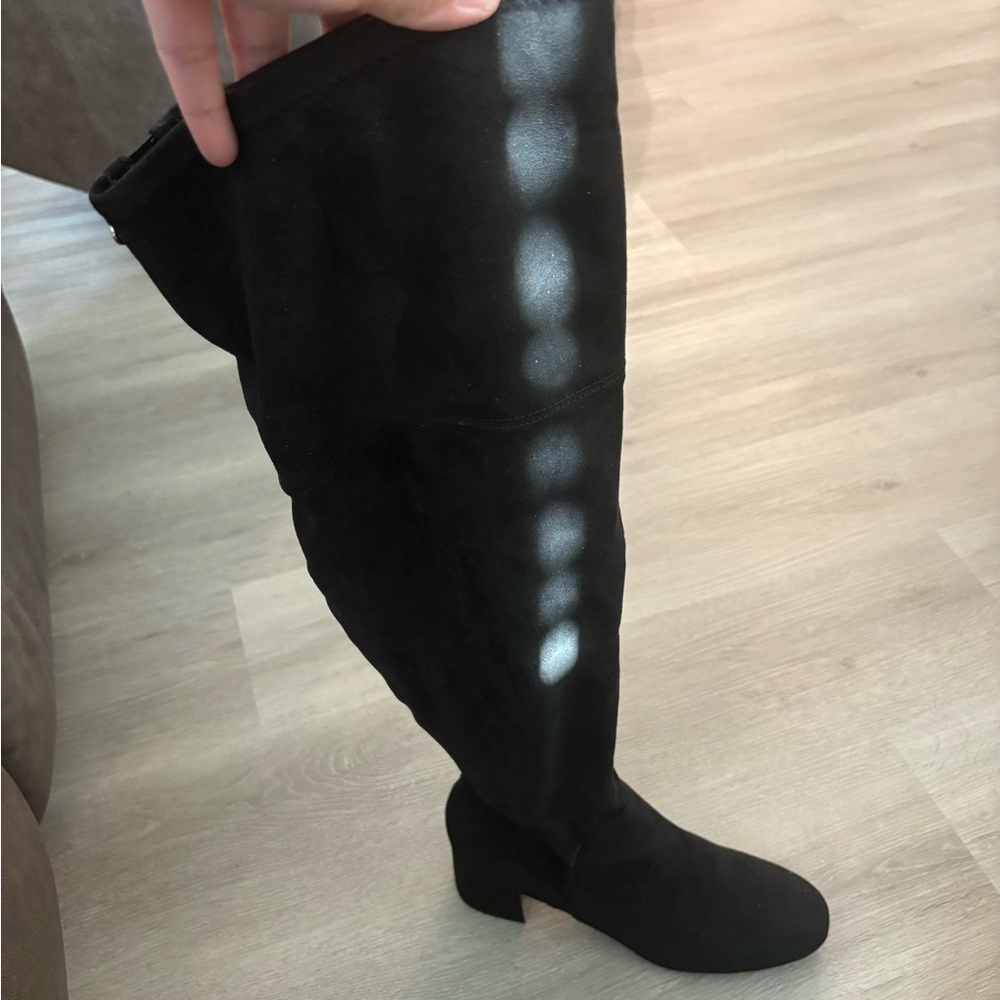 NEW - Liz Claiborne Charcoal Over-the-Knee Boots WIDE calf